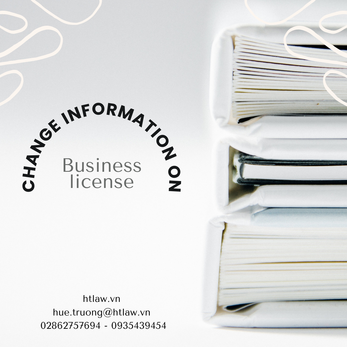 change information on business license -htlaw